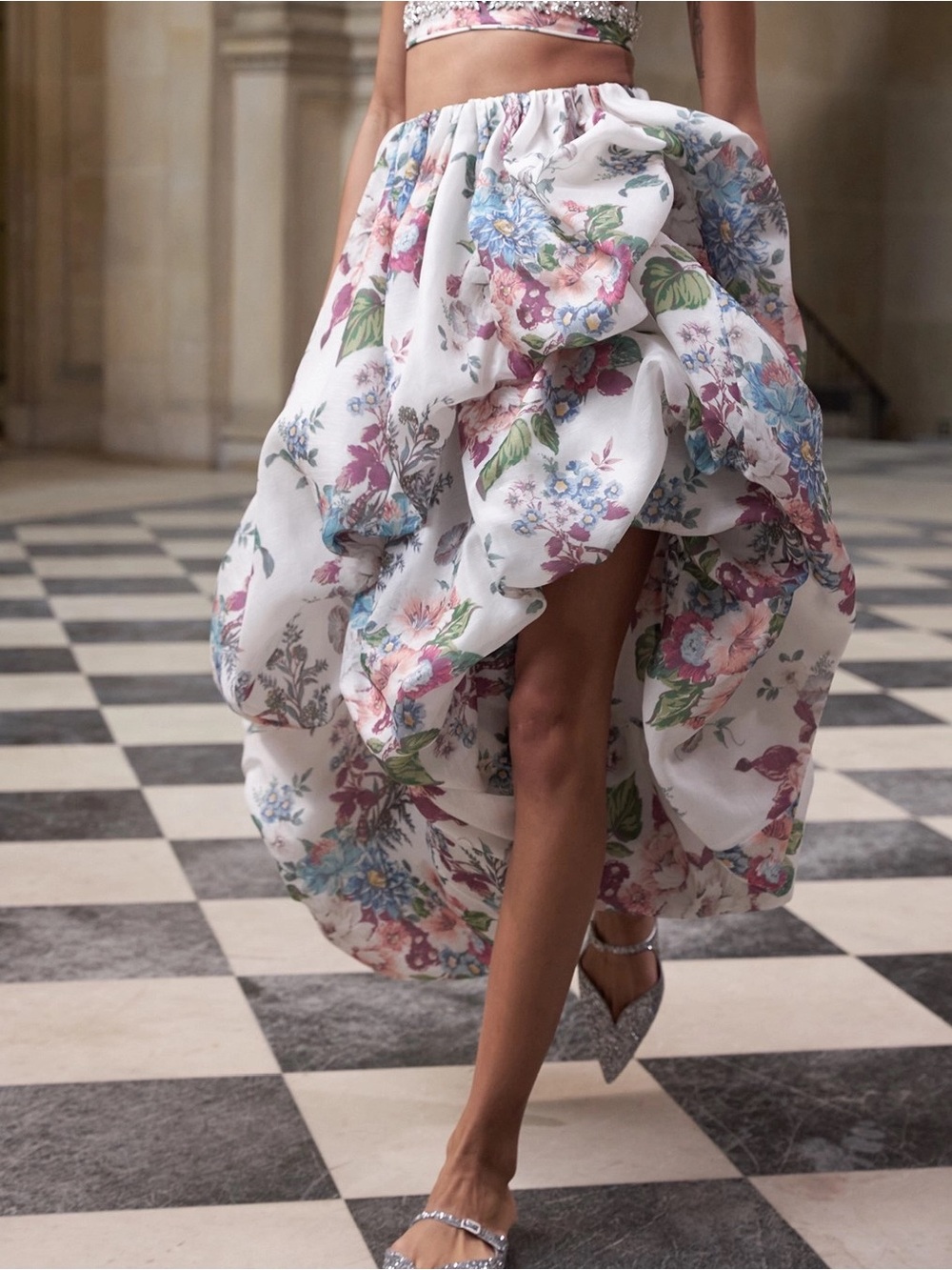ZIMMERMANN matchmaker draped midi skirt